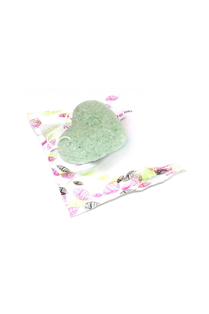 Фото товара 17291, губка-спонж «конняку» с экстрактом зеленого чая